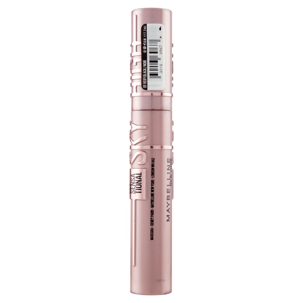 Maybelline New York Mascara Ciglia Sensazionali Sky High, Volumizzante e Allungante, Nero